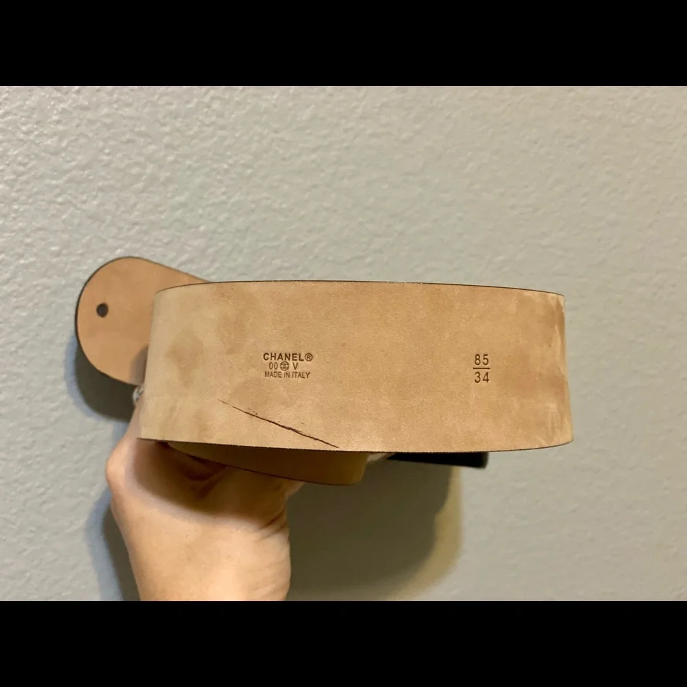 Authentic CHANEL CC Buckle Belt - Picture 2 of 5